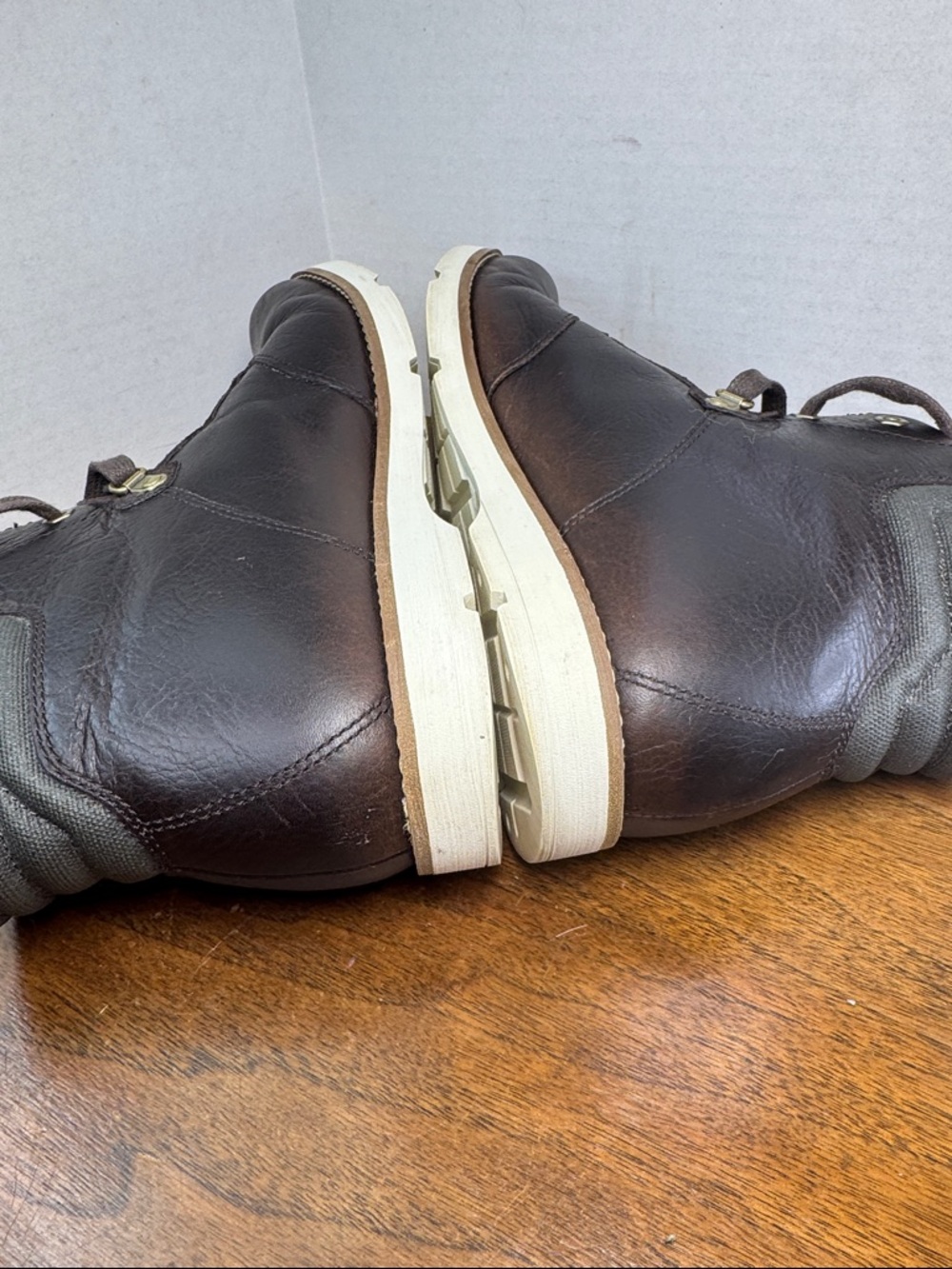 Timberland Womens Earthkeepers Mosley Brown Oiled Leather Lace-up Boots, sz 9.5 - Picture 9 of 15